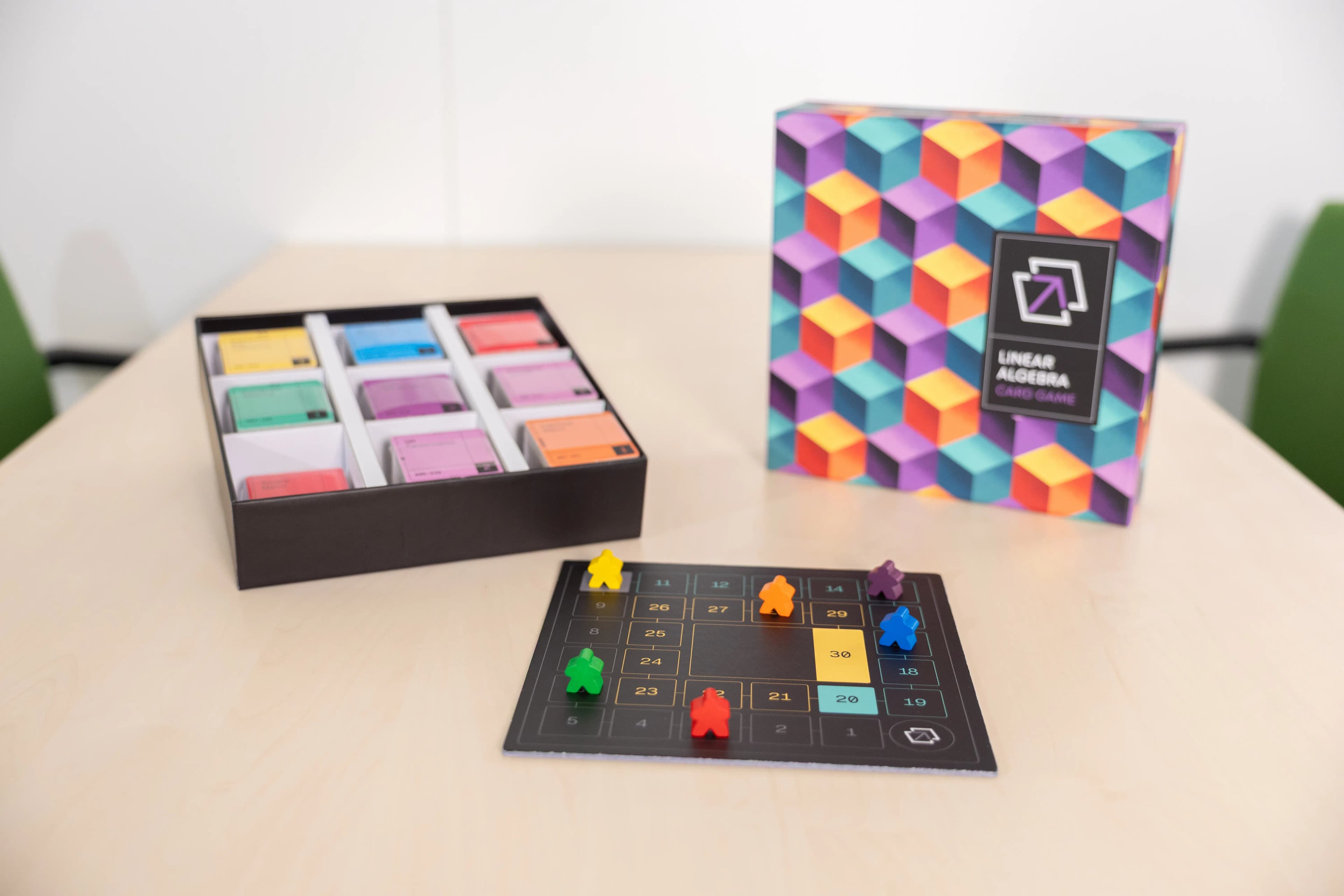 Linear Algebra Game Board and Game Pieces